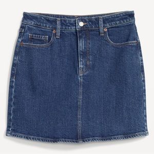 EUC Old Navy High-Waisted OG Straight Jean/Denim Mini Skirt, Size 8